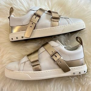 Valentino Garavani V-Punk sneakers light gold